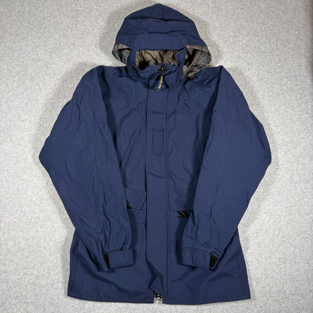 Propper Goretex Foul Weather II Parka Jacket Mens Large Navy Blue Hooded
